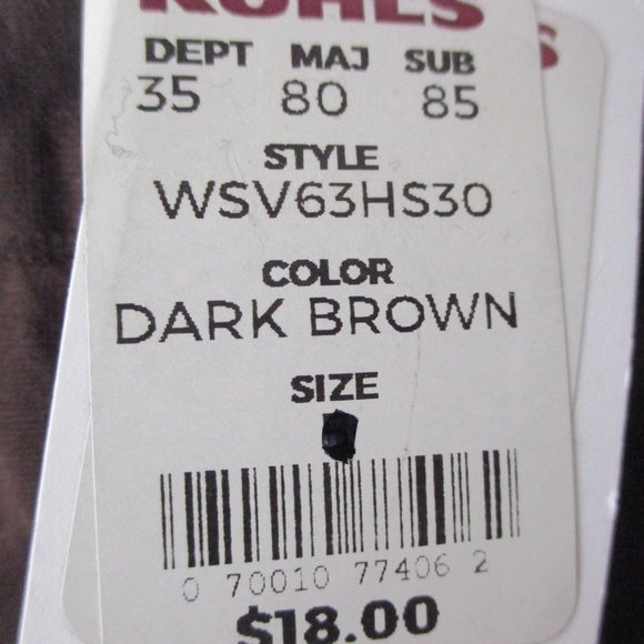 NWT - 2 Pairs Simply Vera Wang Control Top Tights - Brown - sz 1 - MSRP $36.00 - Picture 2 of 3